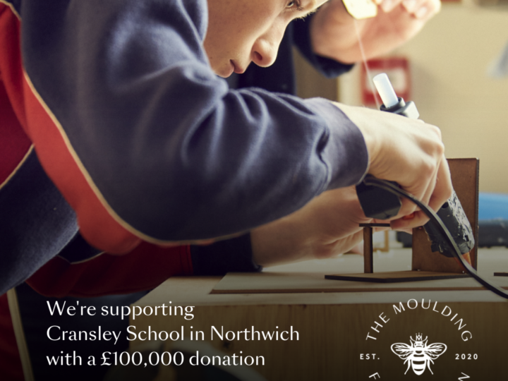 The Moulding Foundation donates £100,000 to The Cransley Foundation